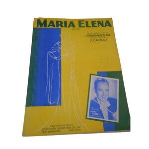 Vintage Sheet Music c 1941 Jimmy Dorsey  Maria Elena waltz English Spanish